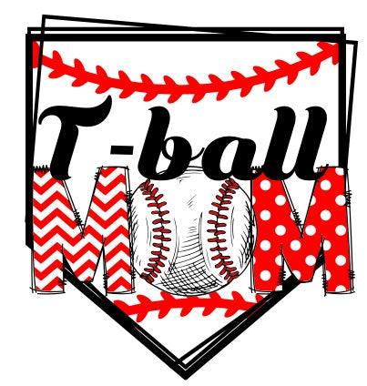 HTV Prints - T-Ball Mom - The Vinyl Haus