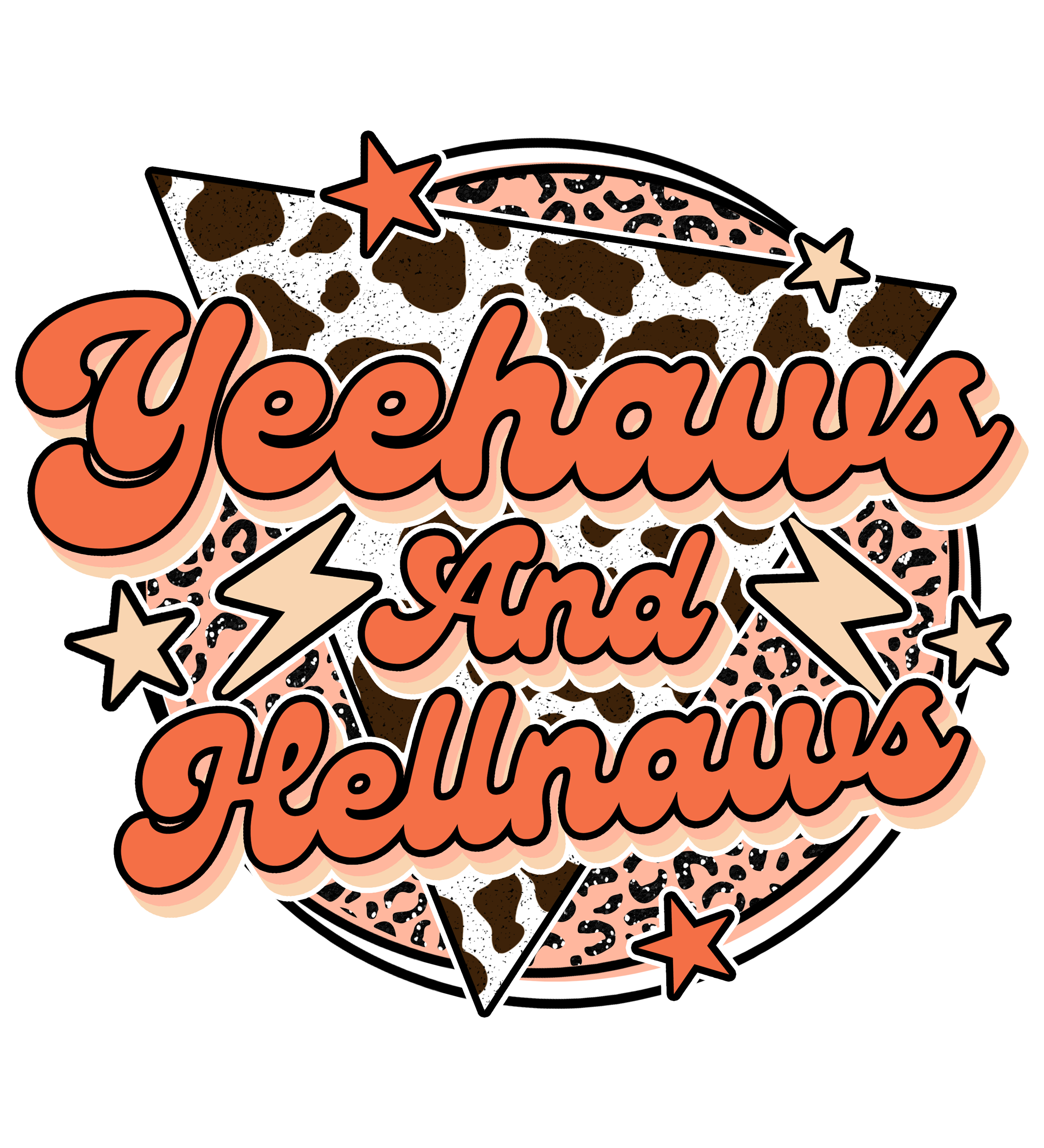 Sublimation Prints - Yeehaws and Hellnaws - The Vinyl Haus