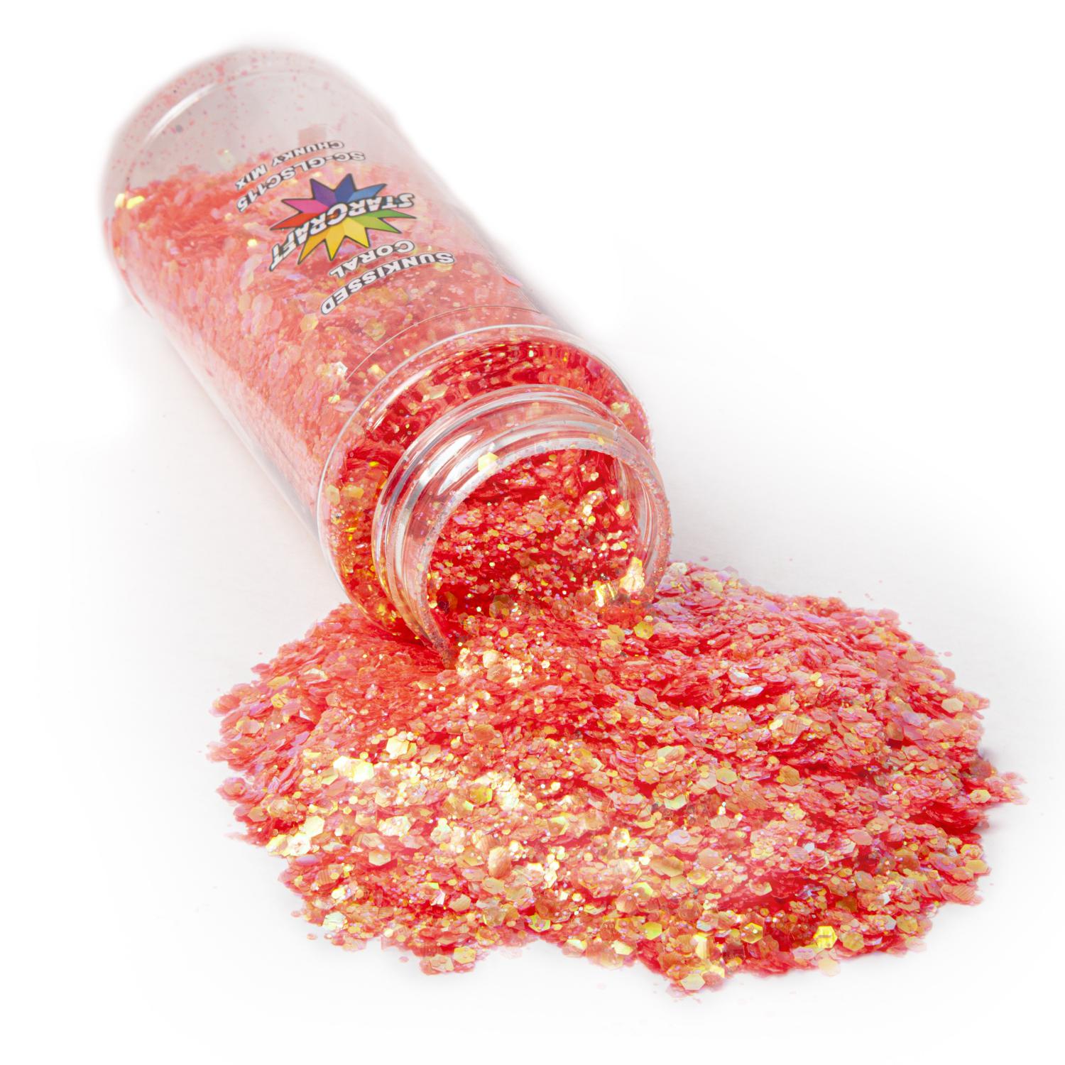 Starcraft Chunky Glitter - Sunkissed Coral - 3.75 oz - The Vinyl Haus