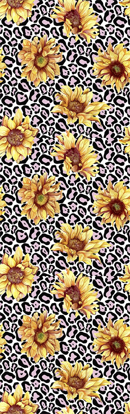 Sunflower Cheetah Pen Wrap 1.5 x 4.75 - The Vinyl Haus