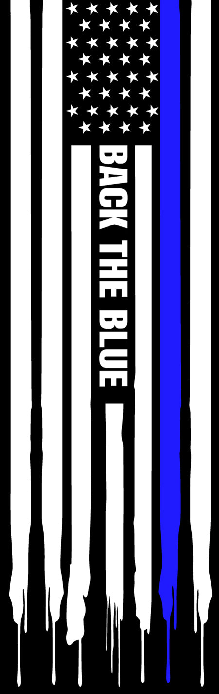 Back The Blue Pen Wrap 1.5 x 4.75 - The Vinyl Haus